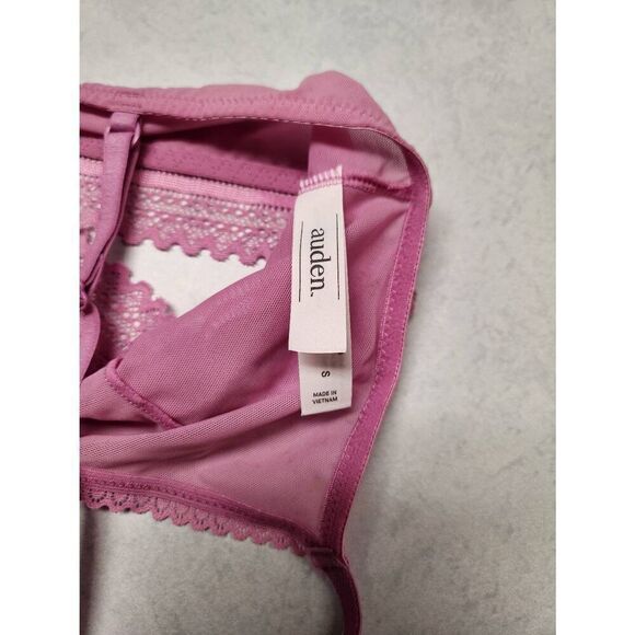 Auden Size S Pink Unlined Lace Bralette - Picture 3 of 4